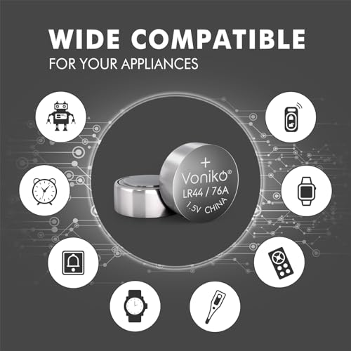 image for Voniko AG13 LR44 Batteries 20 Pack—[Ultra Power] Premium Alkaline 1.