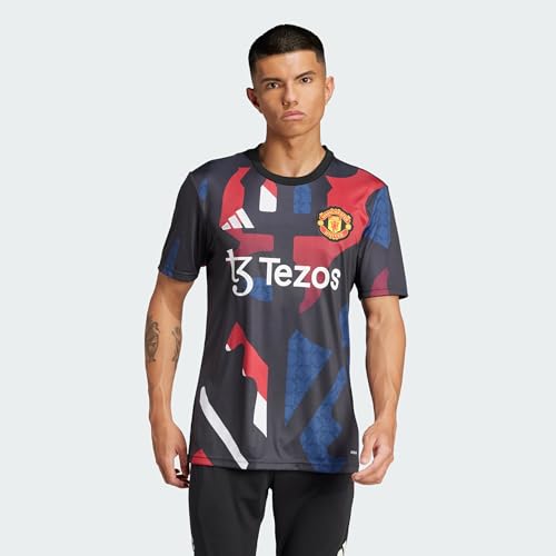 adidas Performance Manchester United Prematch Shirt 2024/2025 Black Red M