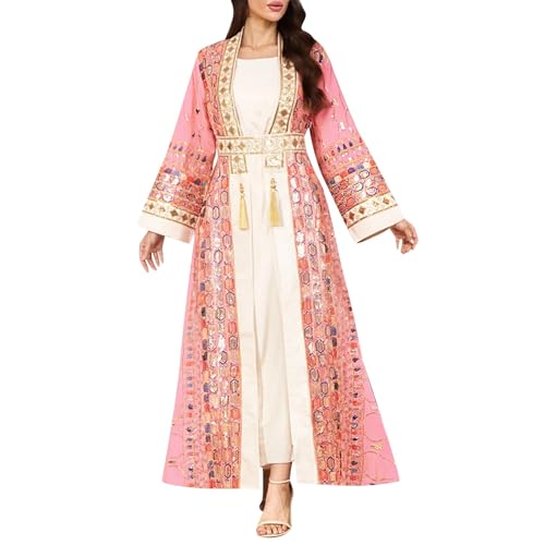 Robe longue musulmane infroissable et vêtement de prière léger