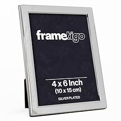 Frametigo - Silver Plated Flat Edge Photo Frame