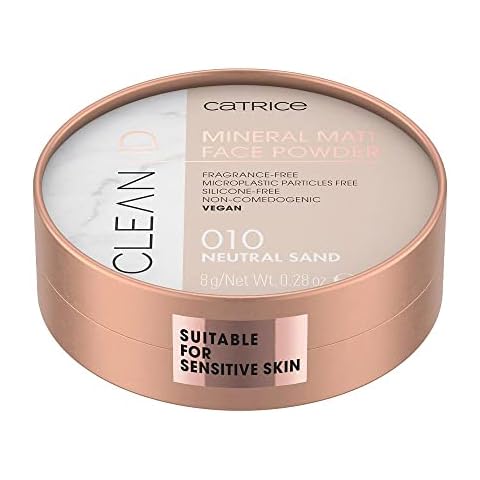 Catrice Clean ID Mineral Matt Face Powder, Puder, Nr. 010 Neutral Sand Cover