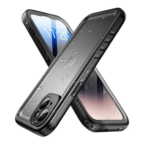 Coque étanche pour iPhone 14 Plus SPORTLINK protection intégrale 360 antichoc noire 6.7
