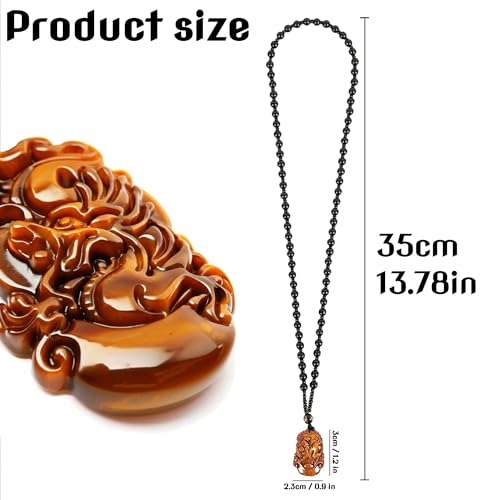 Chiorgone Yellow Tiger's Eye Chinese Zodiac Necklace Tiger Amulet Pendant by Chiorgone - Used condition - Image 6