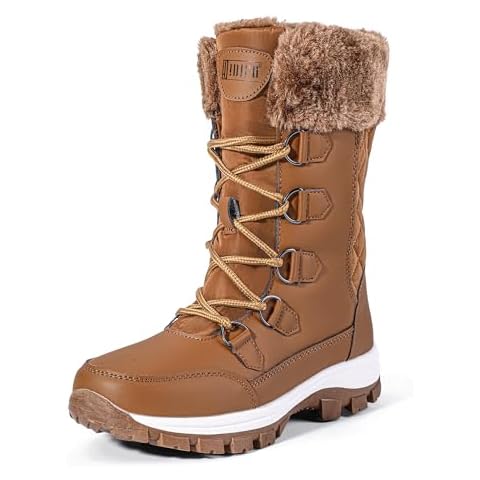 IDIFU Women's Waterproof Snow Boots Cover