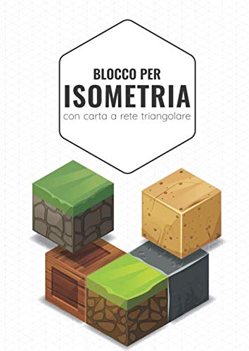 Blocco isometrico A4 avec 150 grilles de papier triangulaire blanc pour dessin 3D