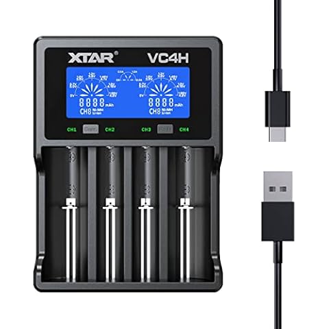 XTAR VC4H 4-Bay Universal Battery Charger Cover
