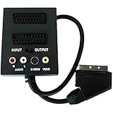 Compatible avec plusieurs appareils : utilisable avec TV, décodeur, DVD, console, magnétoscope et autres appareils équipés d'une prise péritel ou RCA.