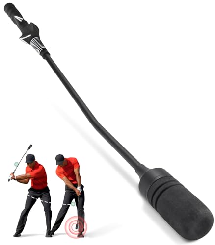 Zcoorey Golf Swing Trainer - Click Stick Golf Trainer for Golf Tempo Practice, Weighted Golf Training Aid Helps Enhance Strength, Improve Swing Rhythm & Maintain Balance