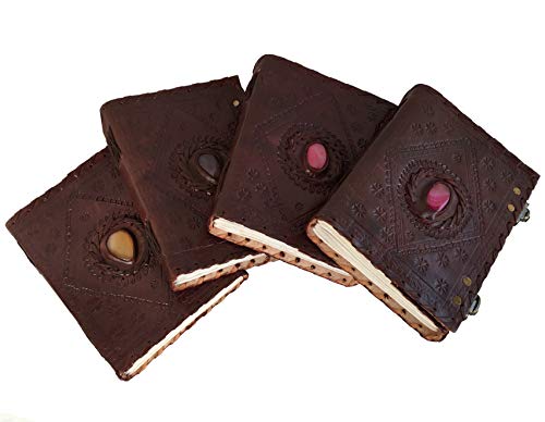 Leather Stone Journal | Leather Journal Stone | Leather Stone Blank Book | Leather Sketchbook Stone | Leather Travel Diary | Leather Stone Diary | Handmade Leather Journal | Leather Vintage Journal