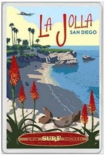 La Jolla Beach San Diego California United States Surf Outdoor Decoration Plaque 8X12 inch, TinSignEUa5199