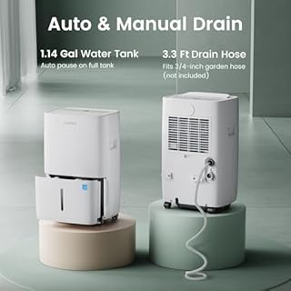 Waykar 80 Pints 2025 Energy Star Dehumidifier for Spaces up to 5,500 Sq. Ft for Basement and Home, Large Room with Drain Hose and 1.14 Gallons Water Tank