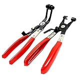 Garage.com ラジエーターホース プライヤー クランプ取り外し専用工具 ホースバンドプライヤー 2本セット WHSKB202