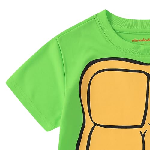 Image of Nickelodeon Teenage Mutant Ninja Turtles Boys 2 Piece Pullover T-Shirt and Shorts Set for Toddler and Big Kids