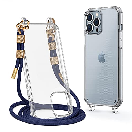 Lawonda Clear Case For Iphone 11 Pro Max With Crossbody Adjustable Neck Shoulder Lanyard Strap Shockproof Protective Phone Cover Transparent Lanyard Case For 6.5 Inch Iphone 11 Pro Max Blue #TOP15