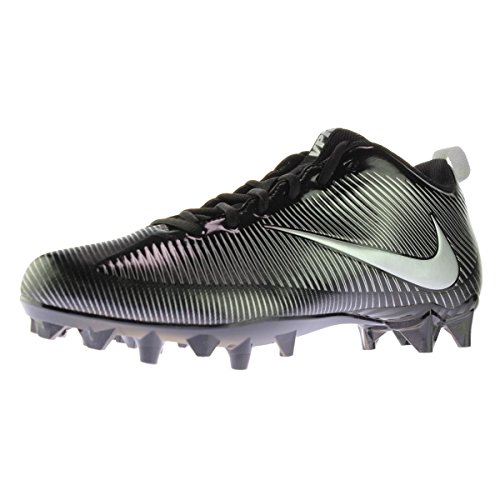 Nike Men's Vapor Strike 5 TD Football Cleat Black/Metallic Silver Size 8 M US