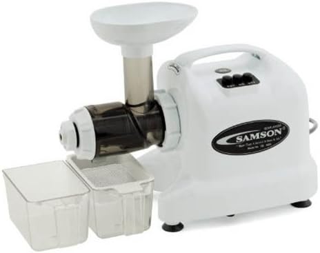 SamsonGreen SAM GB9004 Advanced Multipurpose Fruit44; Vegetable and Wheatgrass Juicers - White