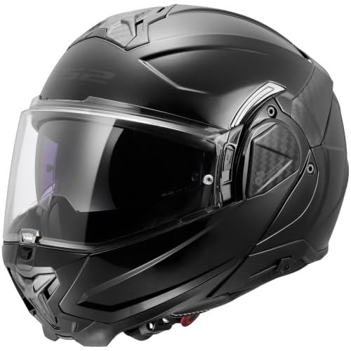 Image of LS2 Helmets Advant II Modular Motorcycle Helmet W /SunShield (Gloss Jeans Gray - X-Small)