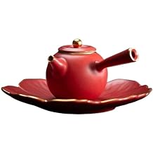 Tea Kettle Teapot Kung Fu Tea Set Side Handle Pot Tea Making Device Household Teapot Single Pot with Filter Tea Kettle Samovar Tea Infuser for Tea, Milk, Coffee, Office TeapotSizeA