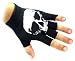 JTC Belt Unisex Half Finger Stretchy Fingerless Gloves One Size Fits Most Skull