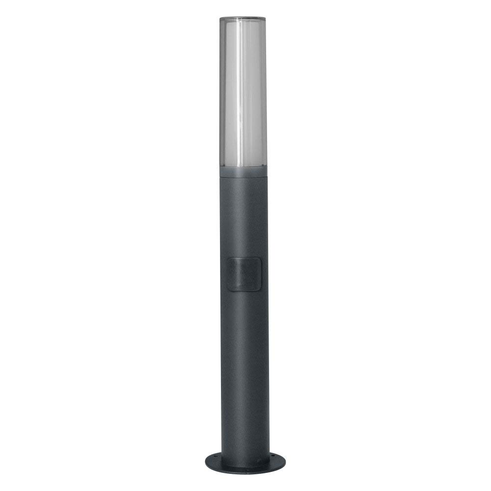 LEDVANCE Luce da esterno Smart LED, piantana con tecnologia WiFi, luce da esterno, colori RGB modificabili, dark gr. Alluminio, 60 cm, compatibile con Google e Alexa Voice Control, SMART+ WIFI FLARE