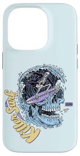 "Killer Surf" Skull Surf Vintage Wave Skeleton Surfing �X�}�z�P�[�X iPhone 14 Pro �p