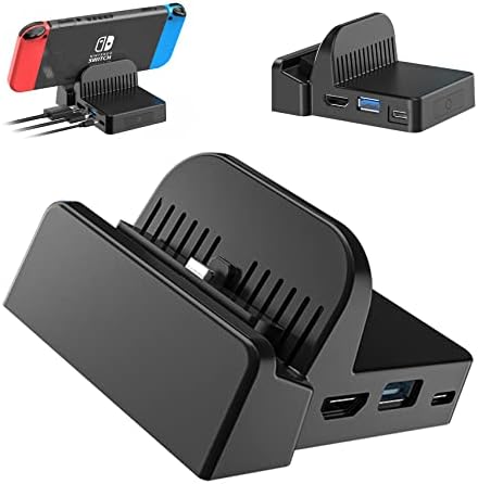 （16:00時点） Switch ドック OLCLSS Switch スタンド 【TVモード/テーブルモード】切り替え Type-C USBポート 最新システム対応 放熱対策，S-witch純正の充電器を使用して、製品の充電および画面投影を行ってください。