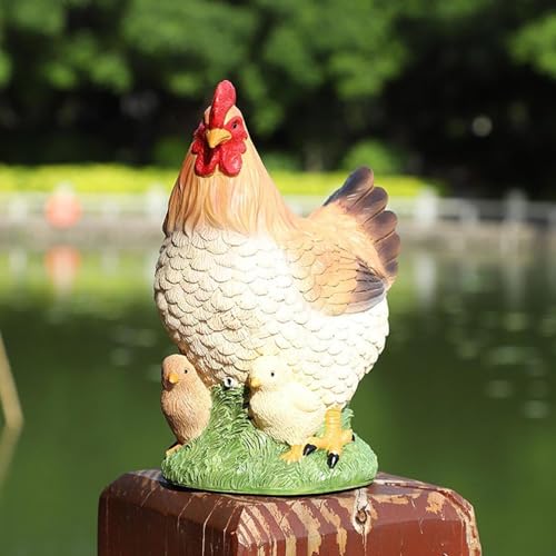 Statue de poulet artisanal pour retrouver l'esprit d'une ferme d'antan - 6