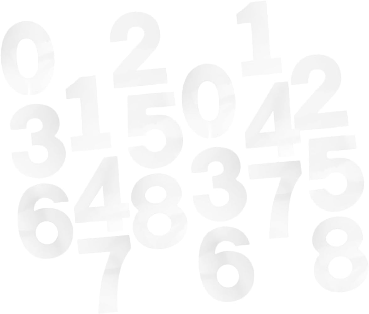 Number Cake Stencils Set 0-8 10-inch Silicone Number Molds for Baking and Mousse Decorating 2 Sets