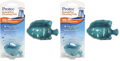 Image of Protec Humidifier Cleaning Fish, Tank Cleaner, Fights Slime & Odor, Lasts 30 Days, Color May Vary, 1 Count (Pack of 2)