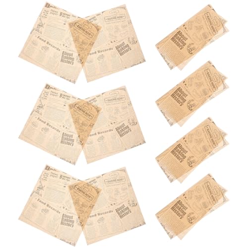 Zerodeko 50������ϖ����t���C�h�|�e�g�̕���T���h�C�b�`�̃��b�s���O�y�[�p�[���p�H�i�o�X�P�b�g���C�i�[ ���ʎg�p�\��S���� ����25×25cm �x�[�L���O��g�������z���ɍœK