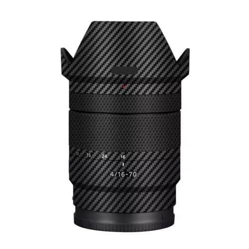 Autocollant anti-rayures Sony E 16-70mm F4 ZA en vinyle carbone pour photographe