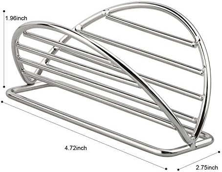 YellRin Taco Holder Stainless Steel Taco Holders Stands Set of 4 Racks Holds Soft or Hard Shell Tacos - for Burritos and Tortillas Holder