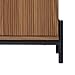 Walker Edison Mid-Century 3-Drawer Chest with Reeded Drawer Fronts, 35 ⅜ Inch, Mocha