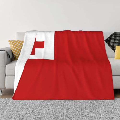 Throw Blanket Soft Tonga Tongan Flag Flannel Blanket