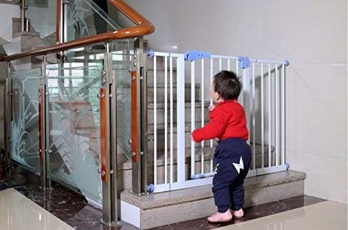 Barrière de sécurité métallique sous pression contre chutes escalier