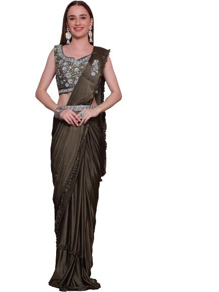 Grancy One Minute Saree : Wearing saree is no more a task. Save up your time and get the perfect ethnic look with this easy to wear