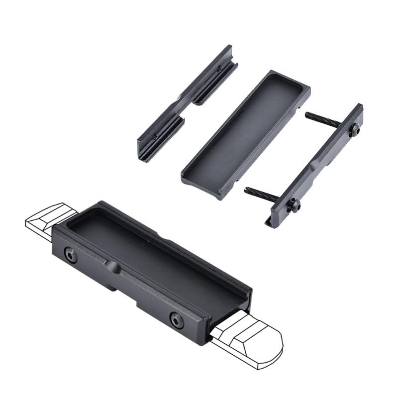Monture Pression Switch Pour PEQ-15 Et Lampe Tactique - Rail Picatinny 20mm (Noir, Lot De 1)