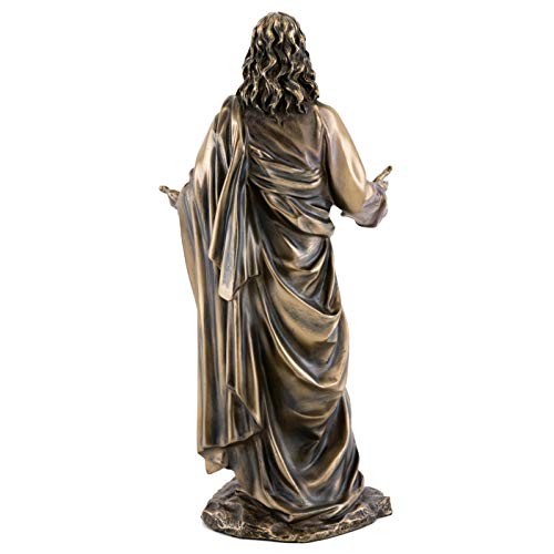 Estatua de Jesús en bronce fundido 11.5 pulgadas miniatura 3