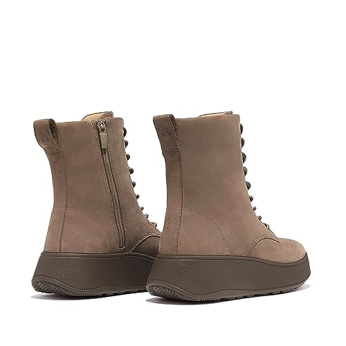 FitFlop womens F-mode Nubuck Lace-up Flatform Ankle Boots4