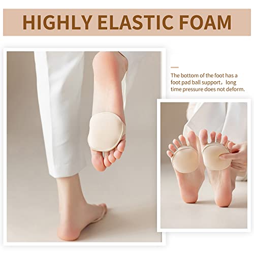 Image of 2 Pairs Metatarsal Pads Ball of Foot Cushions Honeycomb Fabric Forefoot Pads for Women High Heels Shoes Foot Pads Invisible Soft Toe Pads Reusable Sock Cushions Pads for Pain Relief Men