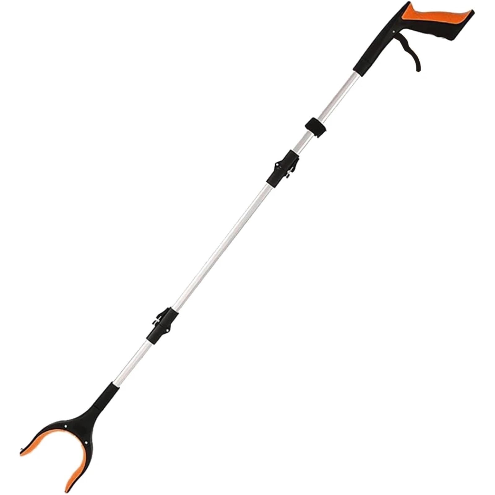 Recogedor Pinza Superior 2 uds Herramienta de Agarre de Alcance, agarradores Extra Largos de 43 "para Personas Mayores, agarrador de Basura Ligero y práctico con imanes(Orange)
