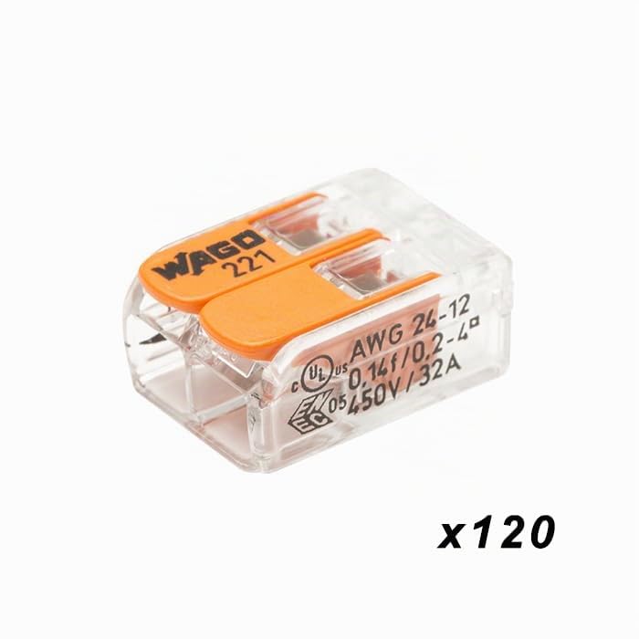 WAGO Valigetta 200 terminali S221 (120 x 2E + 60 x 3E + 20 x 5E)