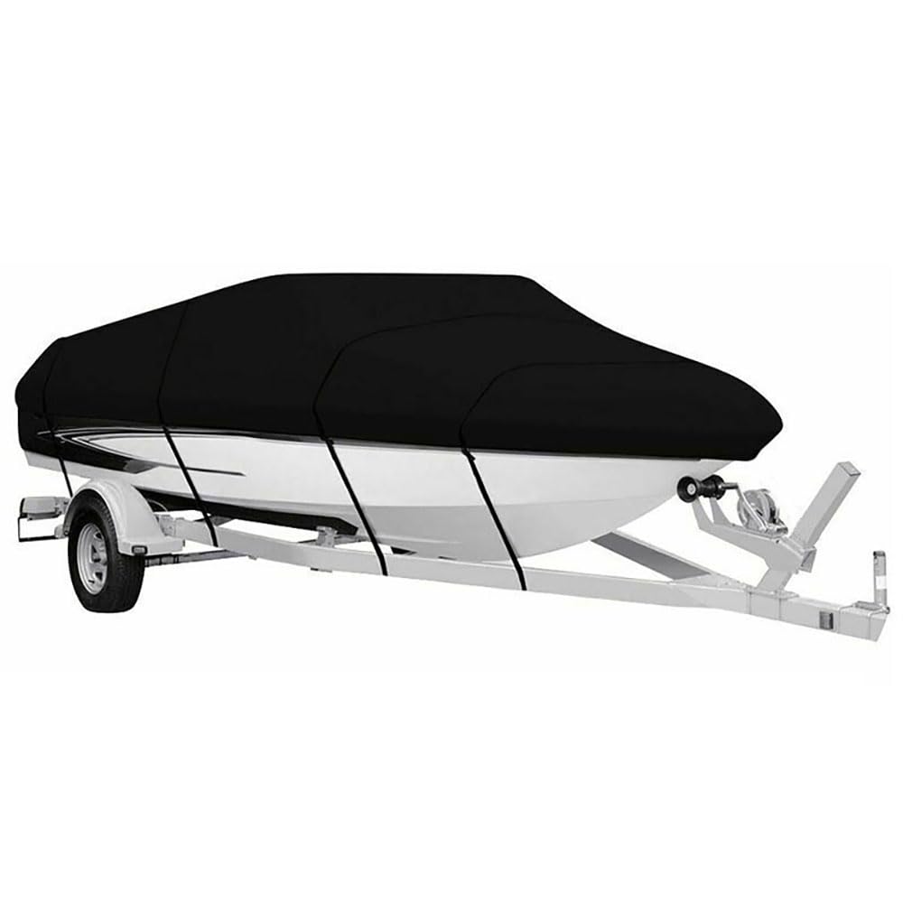 Funda Barco Casco en V Cubierta para Remolque para Nautique Ski Nautique 196 | Tafetán de poliéster 190T, cobertura superior para remolque y exterior