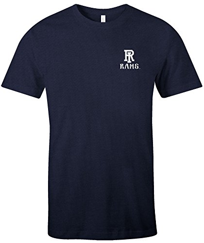 NCAA Rhode Island Rams Women's Double Pattern Scroll Favorite Short sleeve T-Shirt, X-Large,Navy
