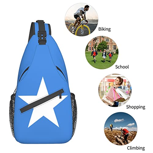 Mochila bandolera unisex negra estilo Somalia miniatura 7