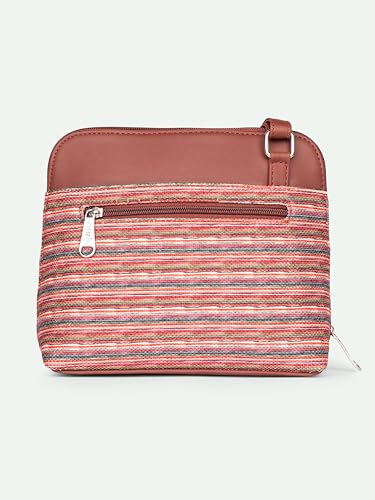 Image of ZOUK Printed Vegan Leather Out Of Office Sling Bag With Adjustable Strap For Women's Girls