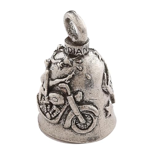 Image of Guardian Bell Good Luck Bell w /Keyring & Black Velvet Gift Bag | Motorcycle Bell | Lead-Free Pewter | Made in USA