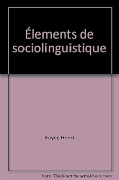 Paperback Elements de sociolinguistique Book