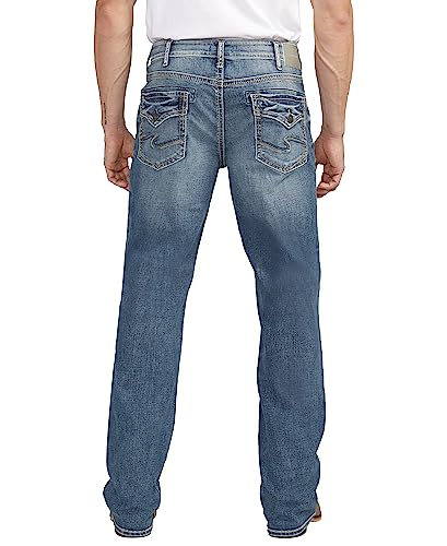 Image of Silver Jeans Co. Men's Zac Relaxed Fit Straight Leg Jean - Legacy