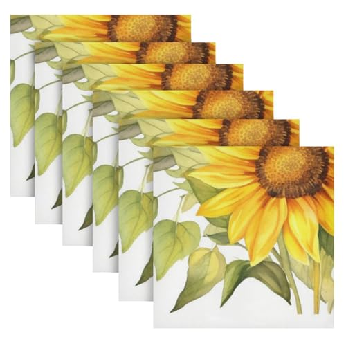 Servilletas de tela multicolor pack x6 20x20 pulg miniatura 2